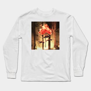 Flaming Rose Long Sleeve T-Shirt